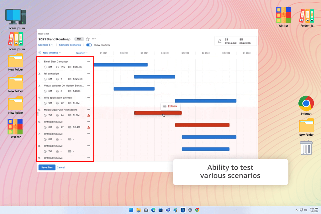 adobe workfront scenario planning