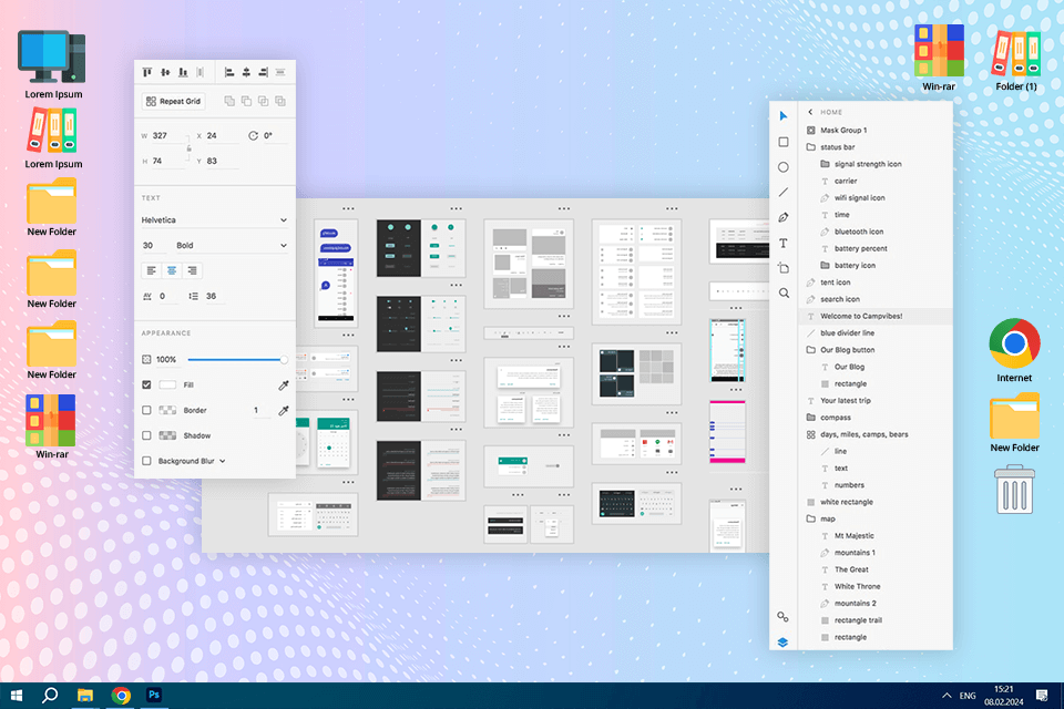 adobe xd interface