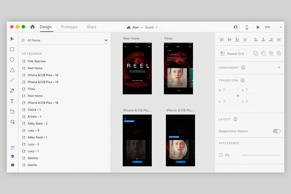 adobe xd invision alternative interface