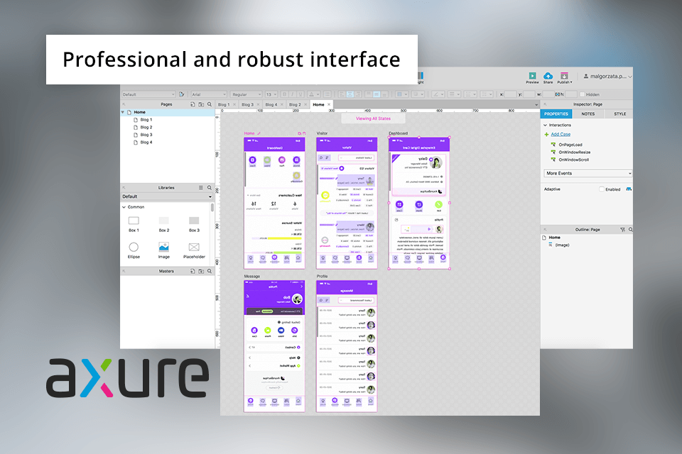 axure interface