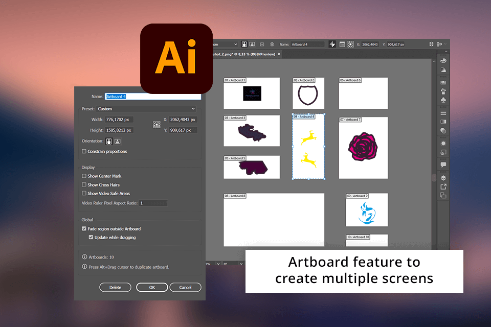 illustrator prototyping
