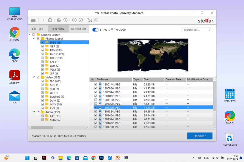advantages in stellar photo recovery