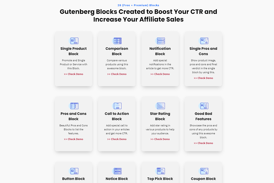affiliate booster full list blocks