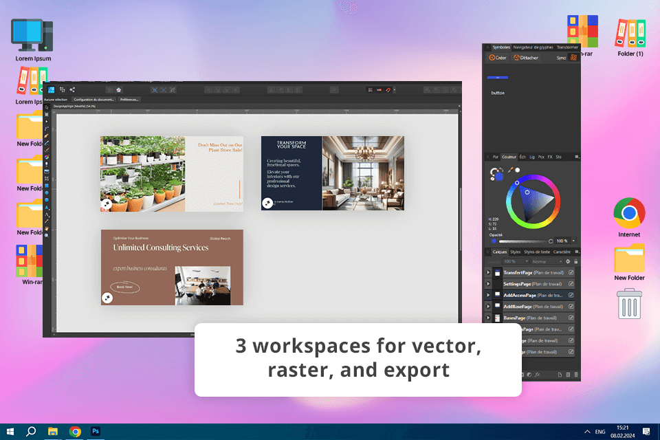 affinity designer xara designer pro alternative