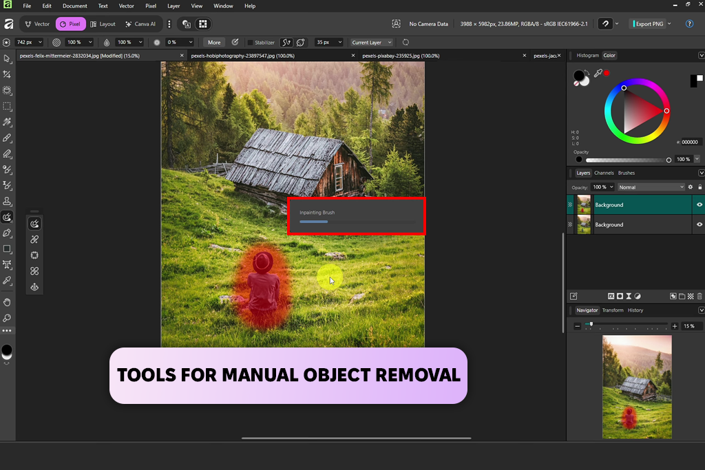 affinity object removal