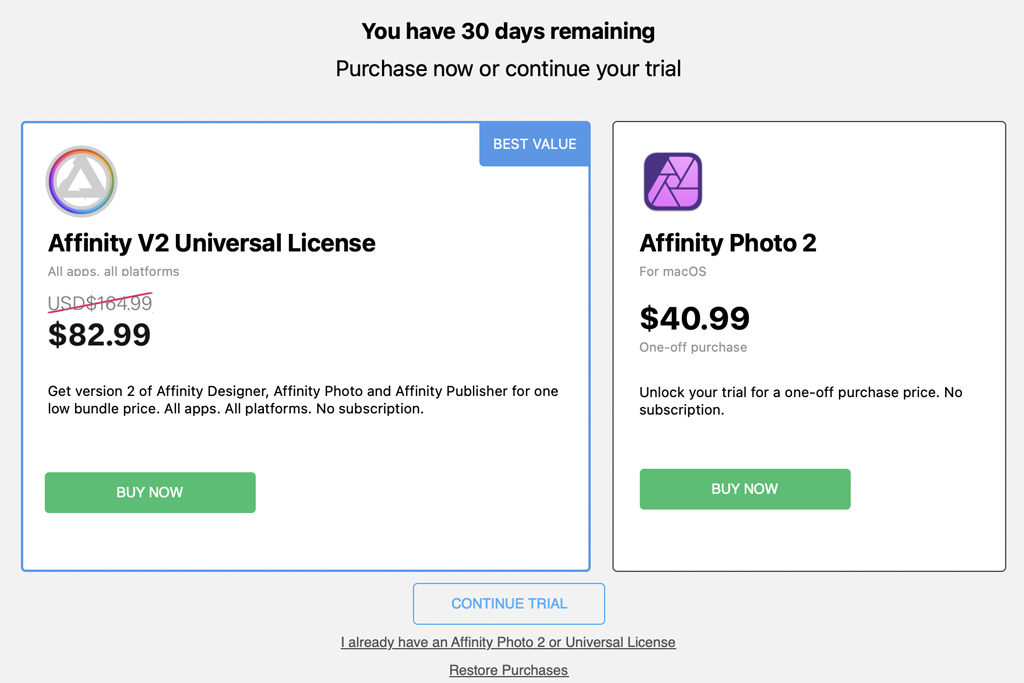 affinity pricing