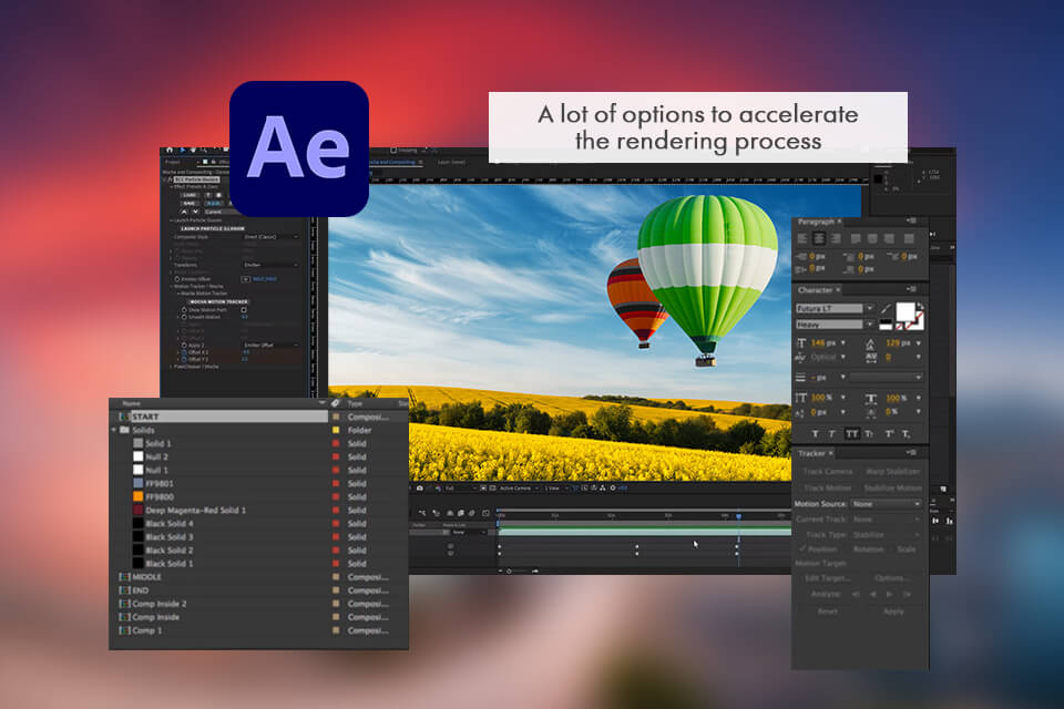 after effects rendering