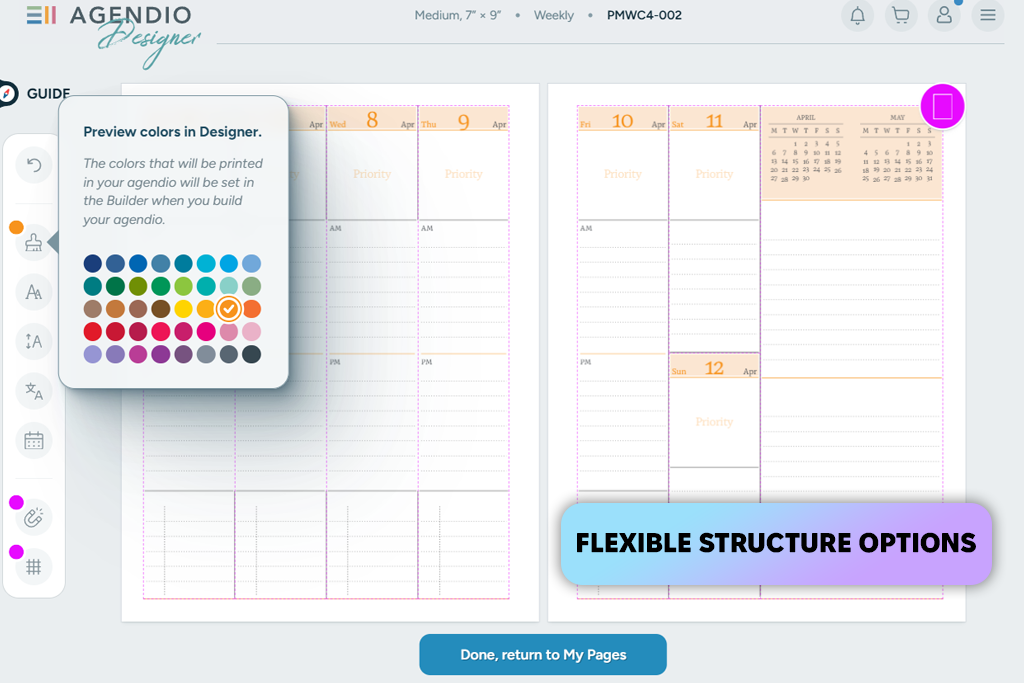agendio planner maker