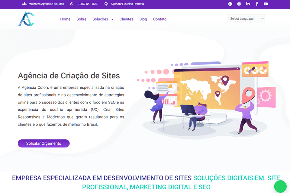 agência cores site oficial