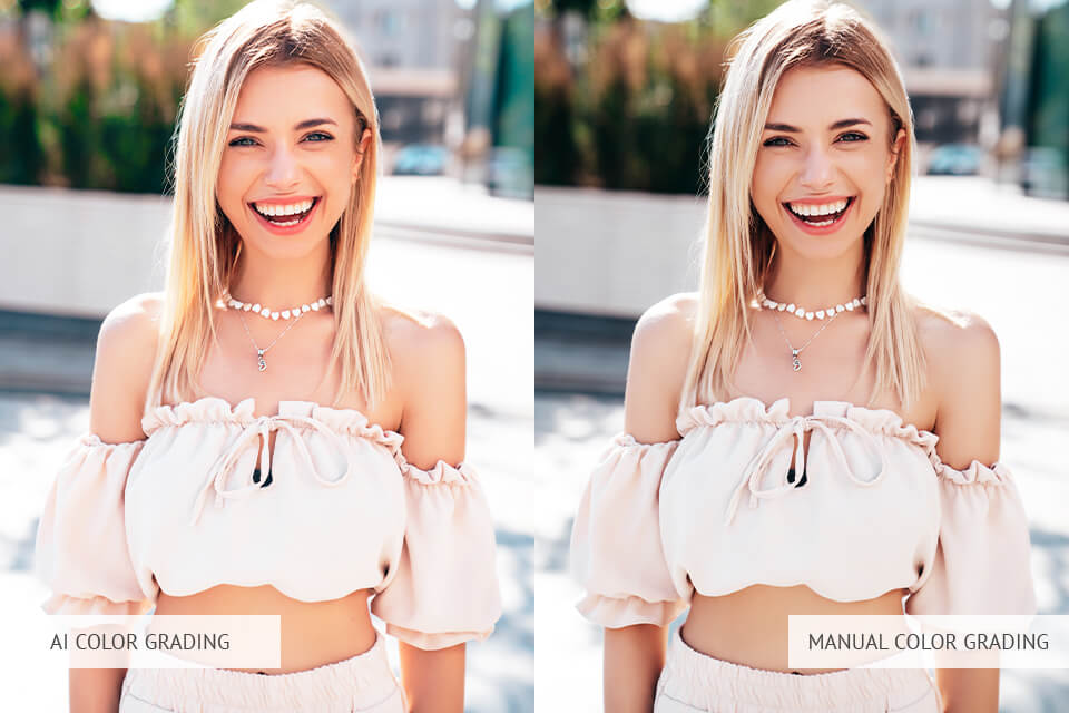 ai and manual color grading