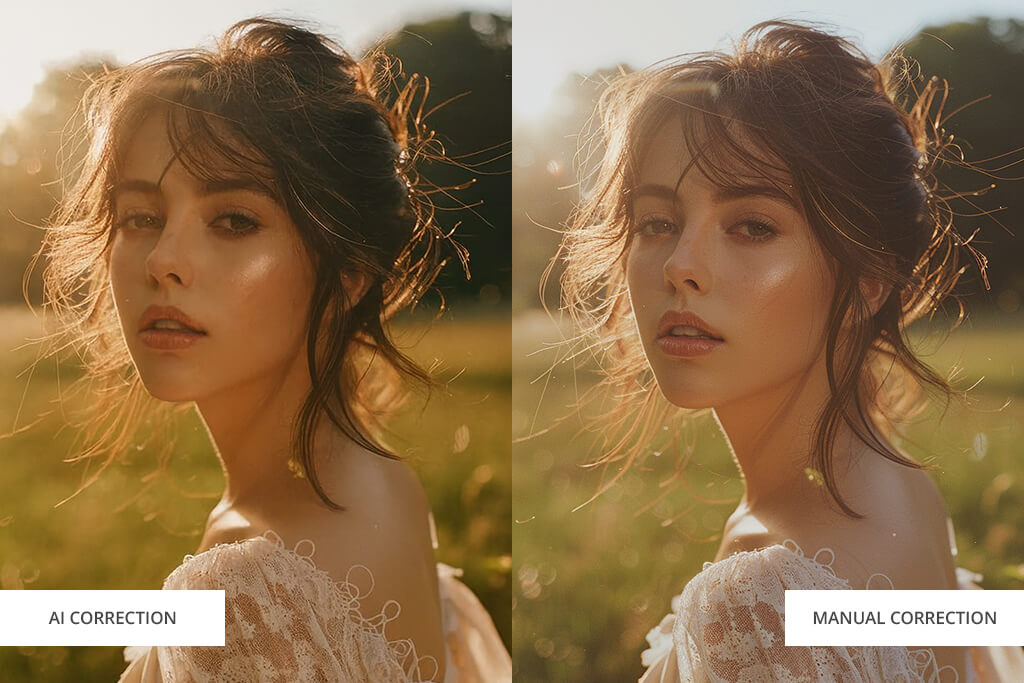 ai and manual video color correction