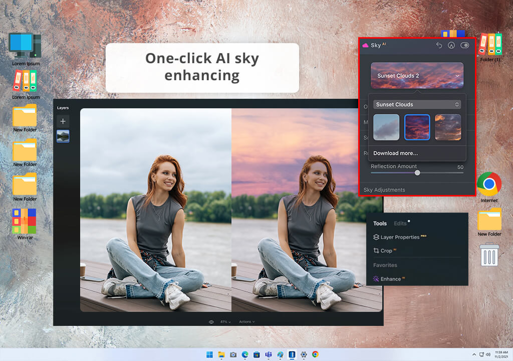 ai and photography luminar