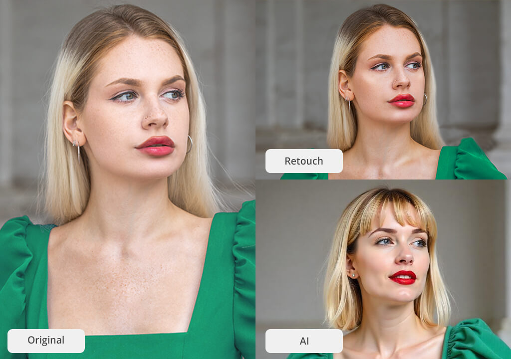 ai and photography portrait retouching