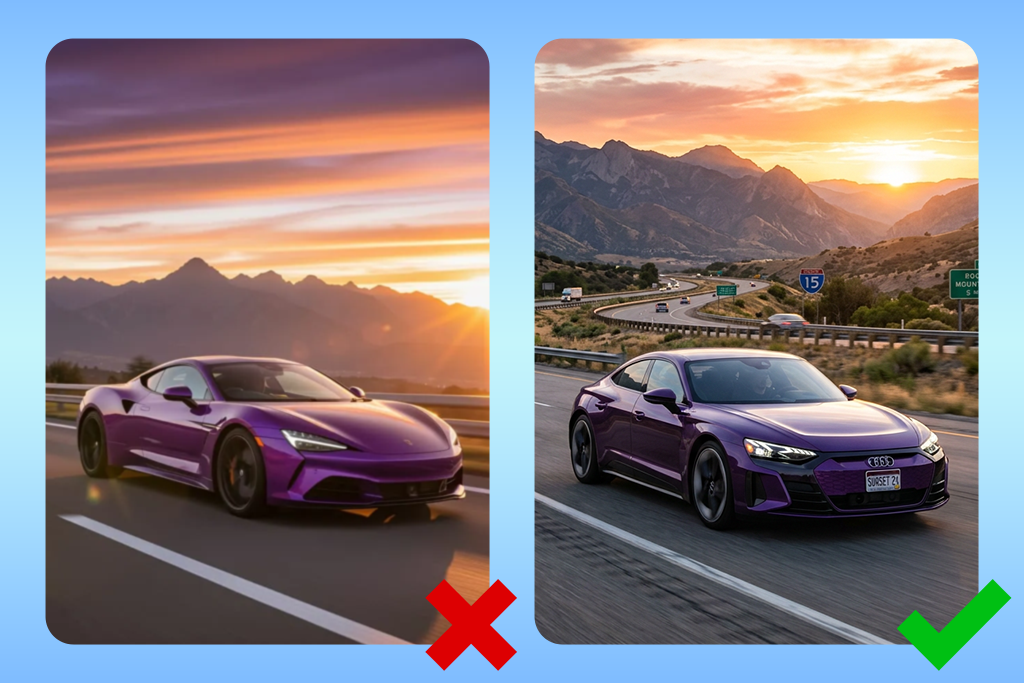 ai car video comparison