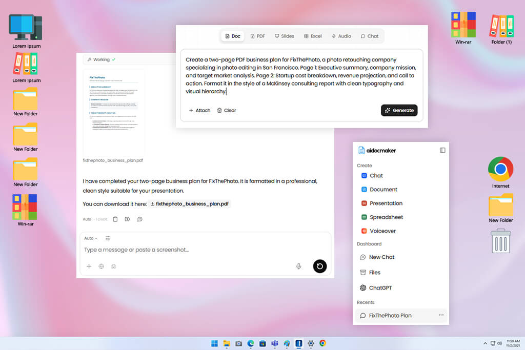 ai doc maker ai document generator