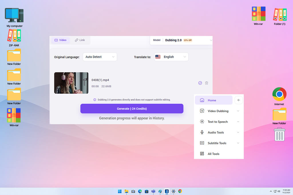 ai dubbing ai female voice generator