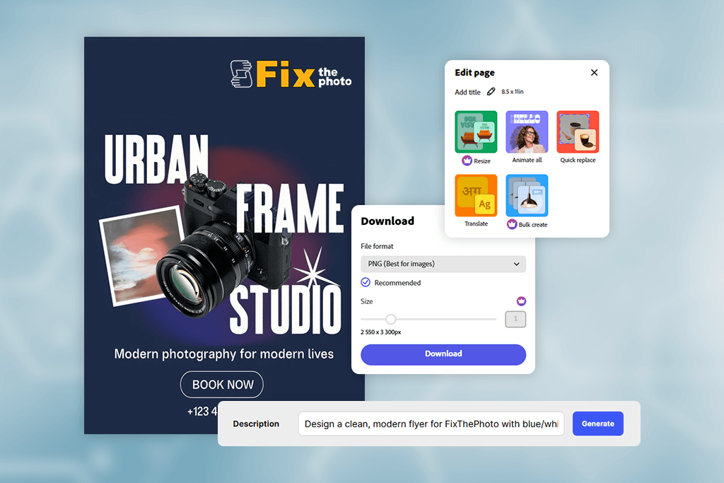ai flyer generator settings