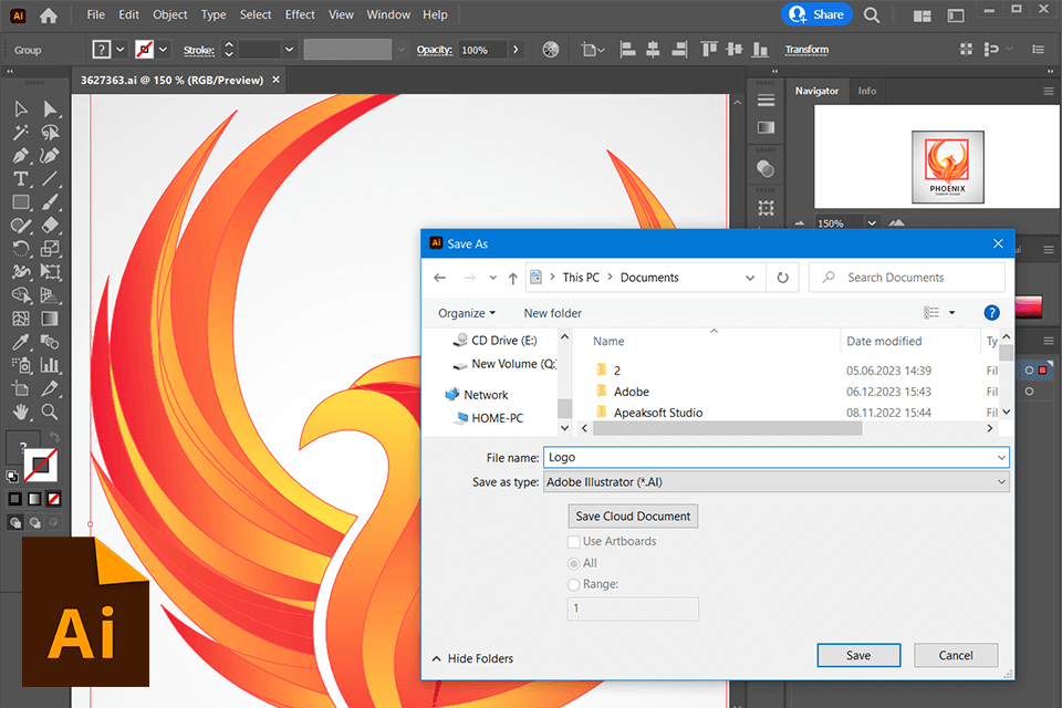 ai format logo creation