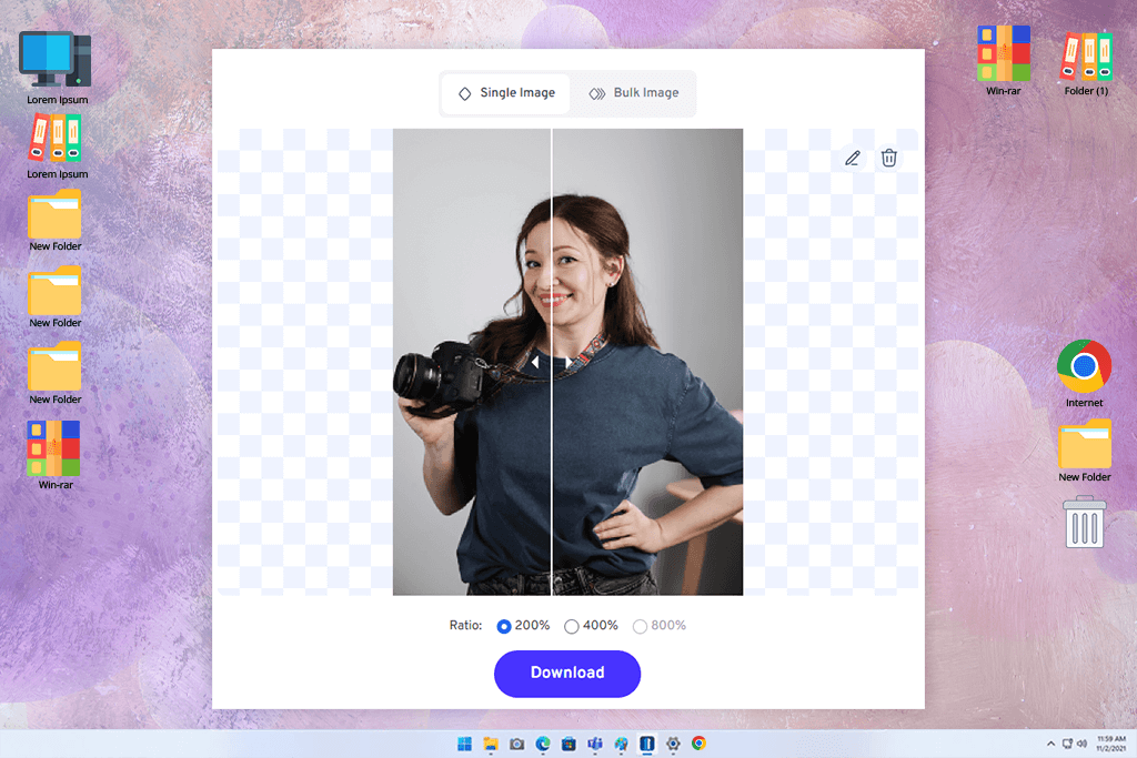 ai image enlarger photo enlargement software