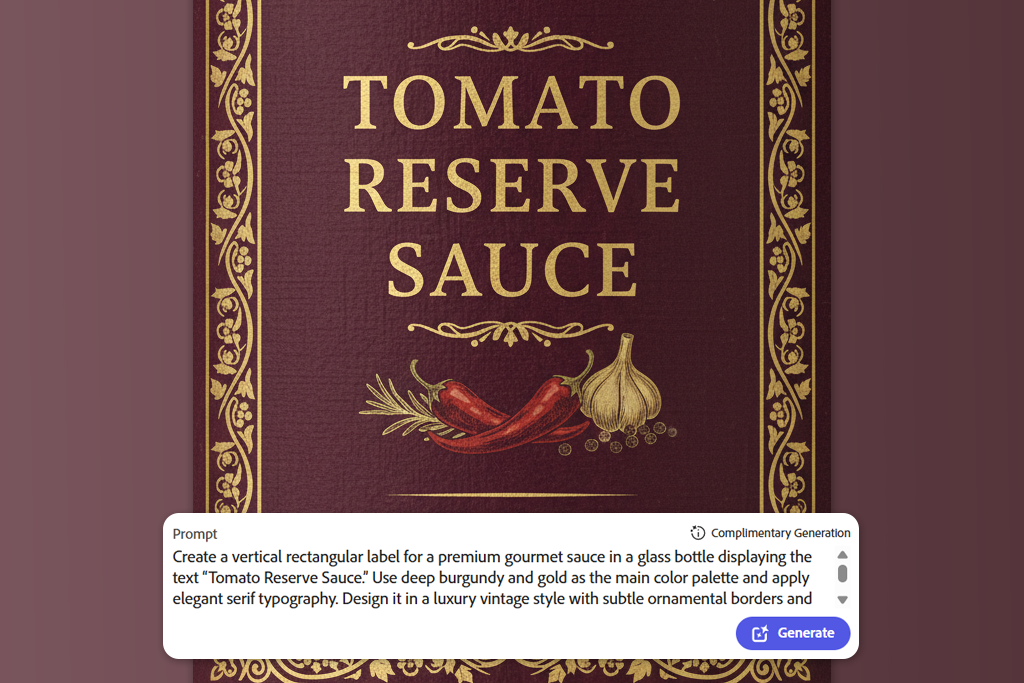 ai label generator prompt