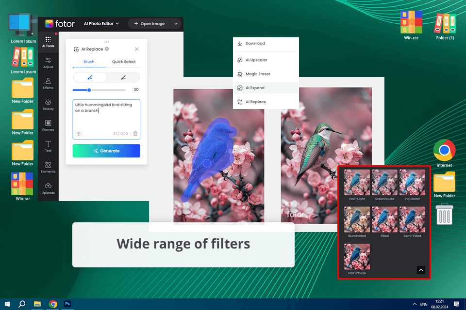 fotor ai replace tool