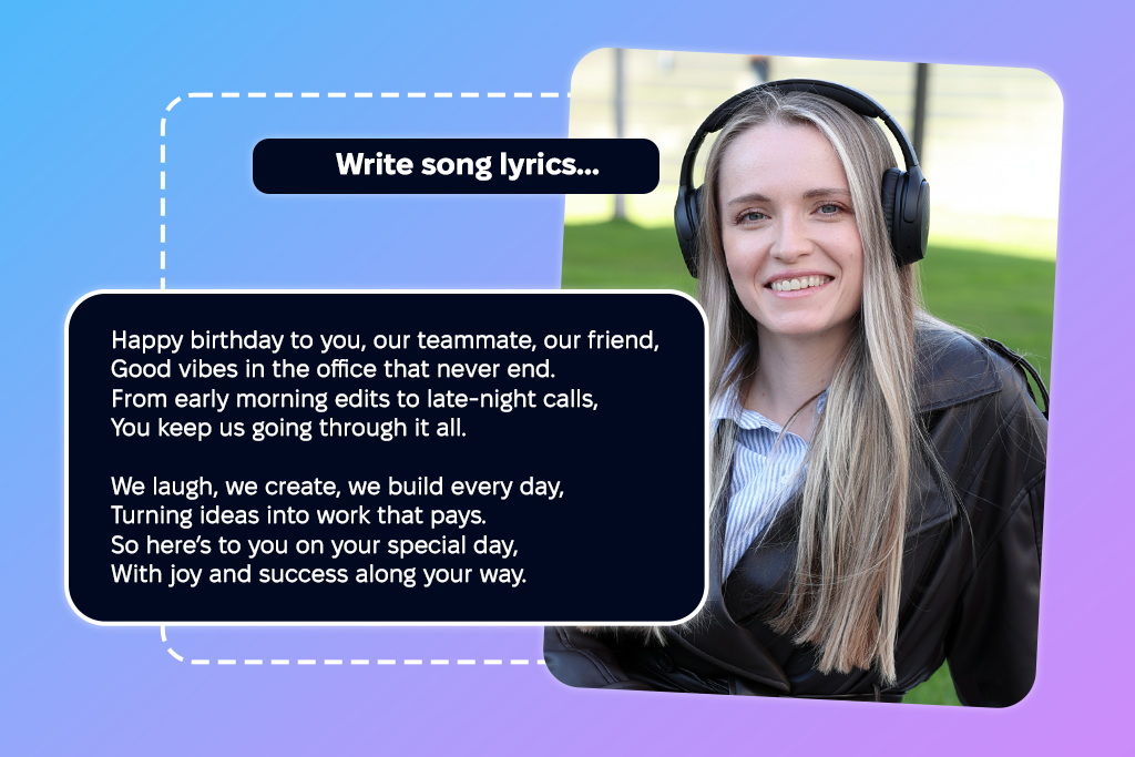 ai song lyric generator example