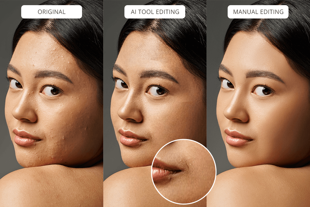ai vs professional retouchers comparison types
