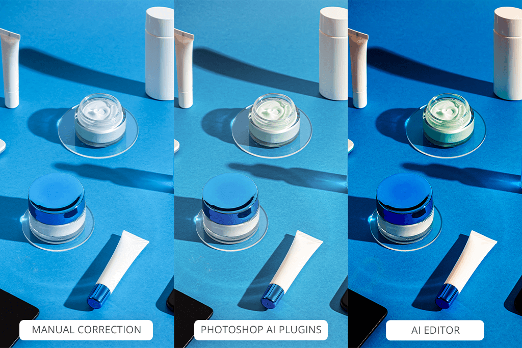 ai vs professional retouchers product colors