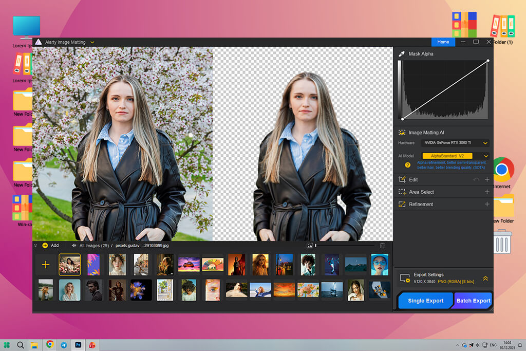 aiarty ai background remover tool