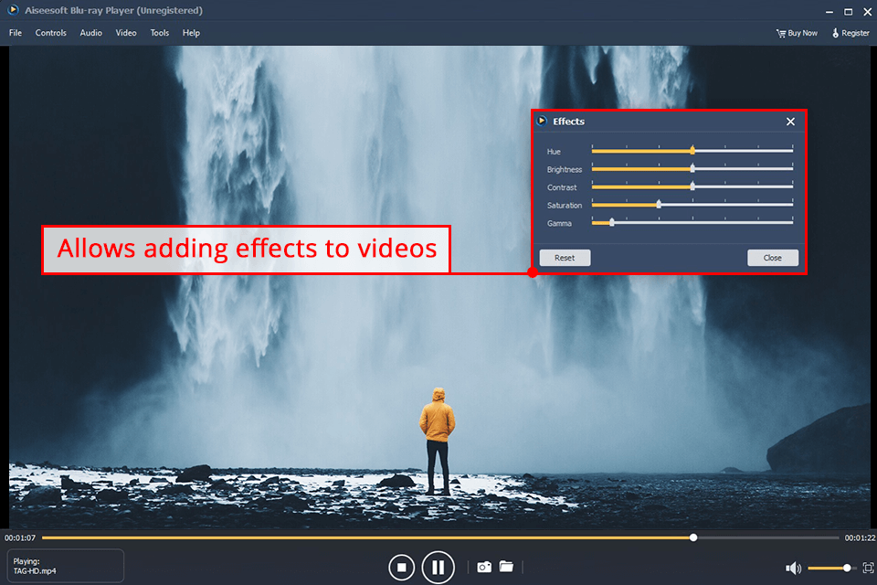 aiseesoft blu ray player screen