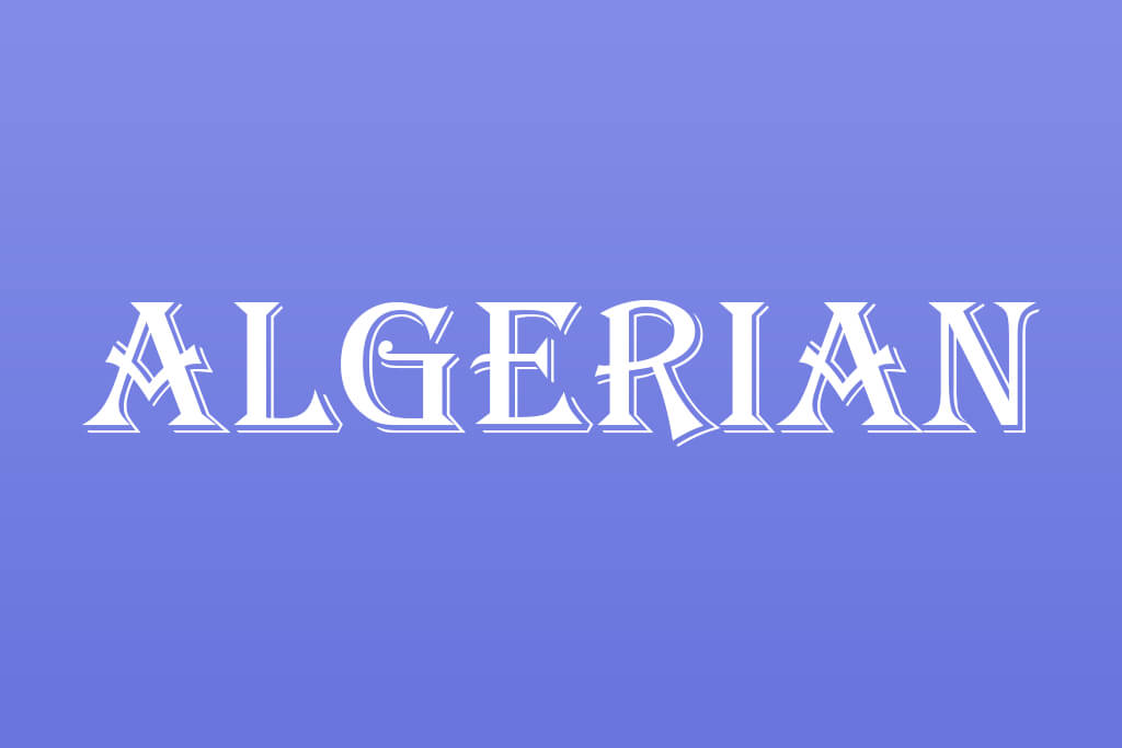 algerian most hated fonts