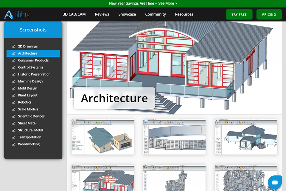 alibre free cad software