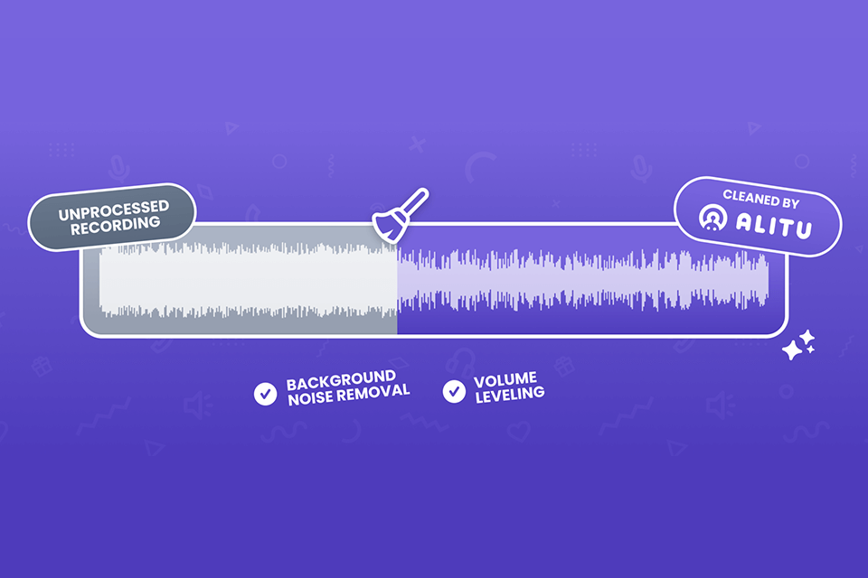alitu podcast maker automatic sound enhancement