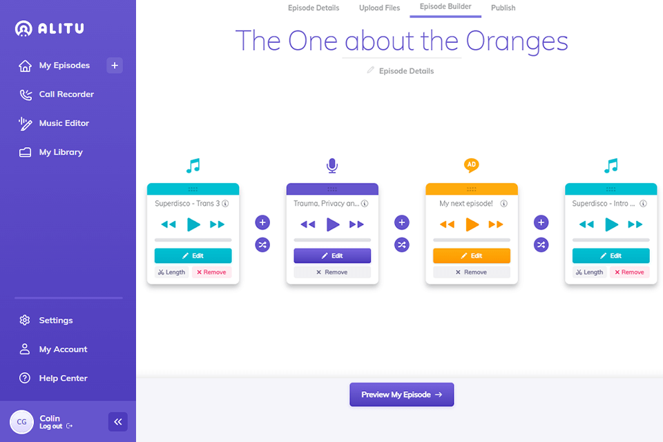 alitu podcast maker creation episodes