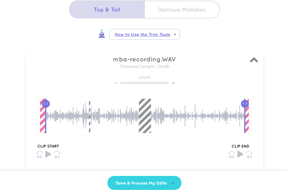 alitu podcast maker high-precision trim tools