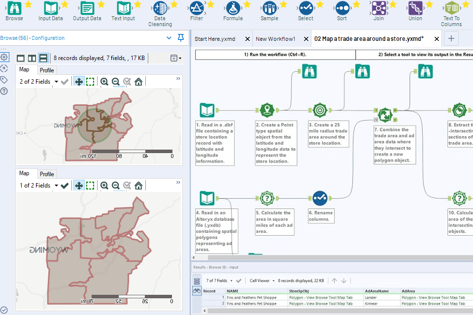 altetyx location intelligence software interface