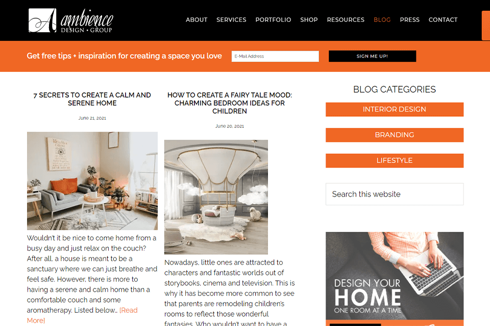 ambience design group blog