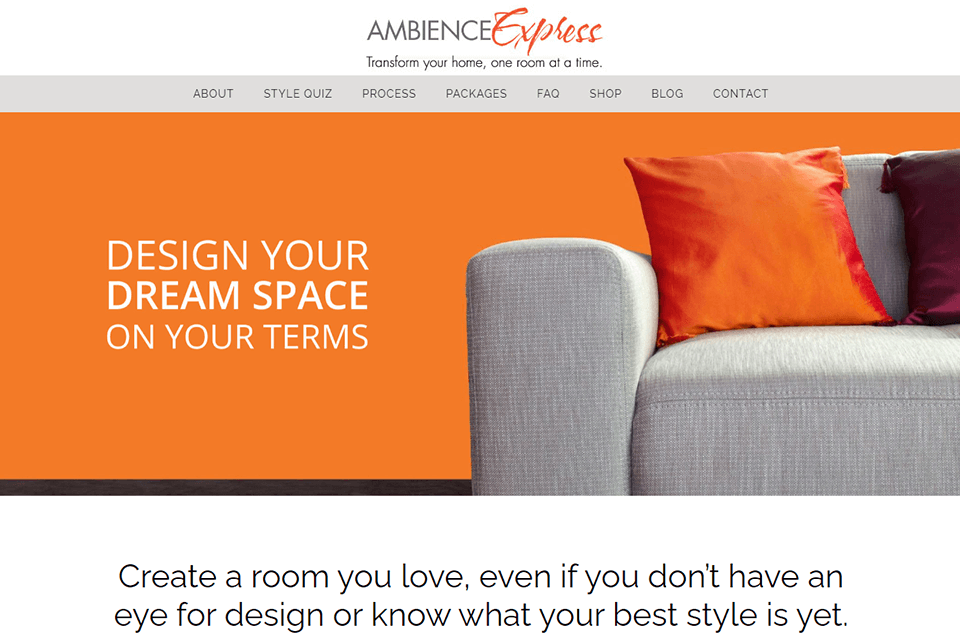 ambience express interior design interface