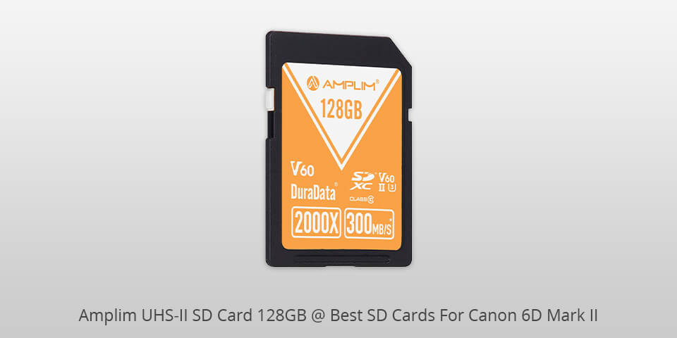 amplim uhs-ii sd card 128gb sd card for canon 6d mark ii