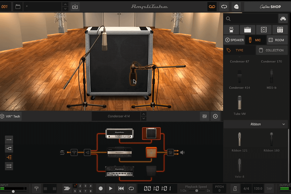 amplitube custom shop music making apps interface