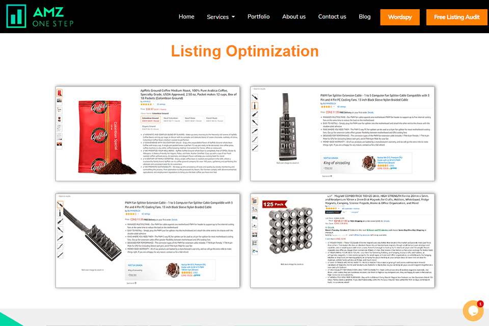 amz one step listing optimization