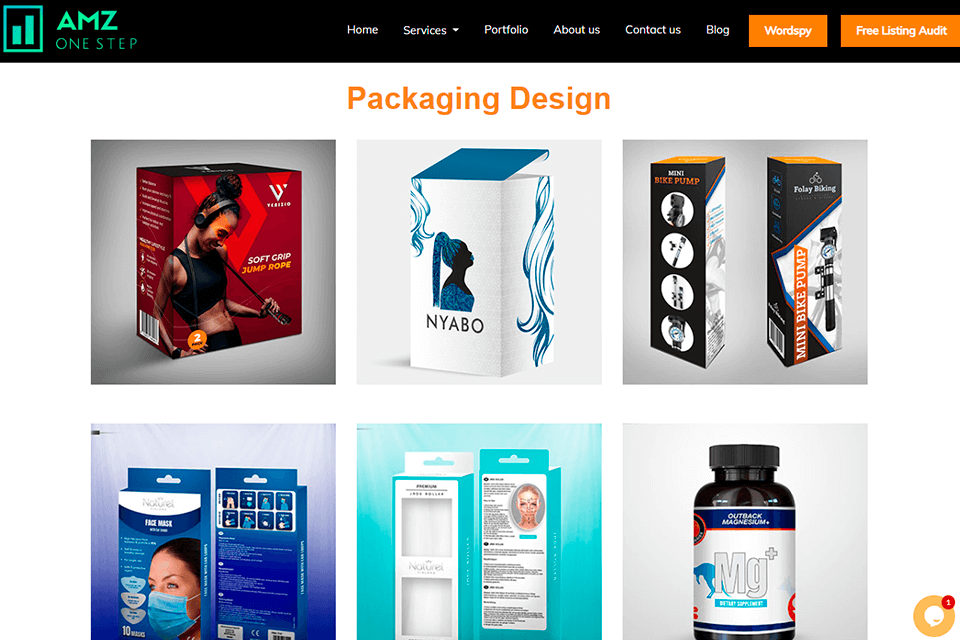 amz one step packaging design