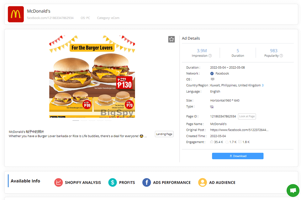 analythics bigspy free adspy tool review