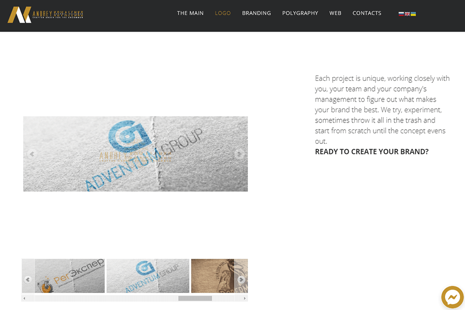 andrey kovalenko graphic design agency portfolio