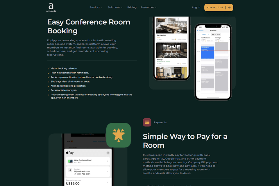 andсards platform automated conference room