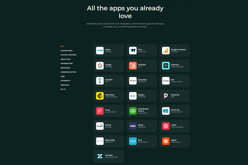 andсards platform integration apps