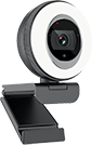 angetube 2k streaming webcam with ring light