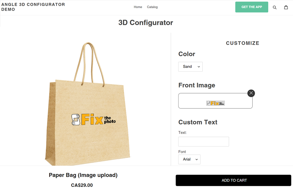 angle 3d visual product customization software