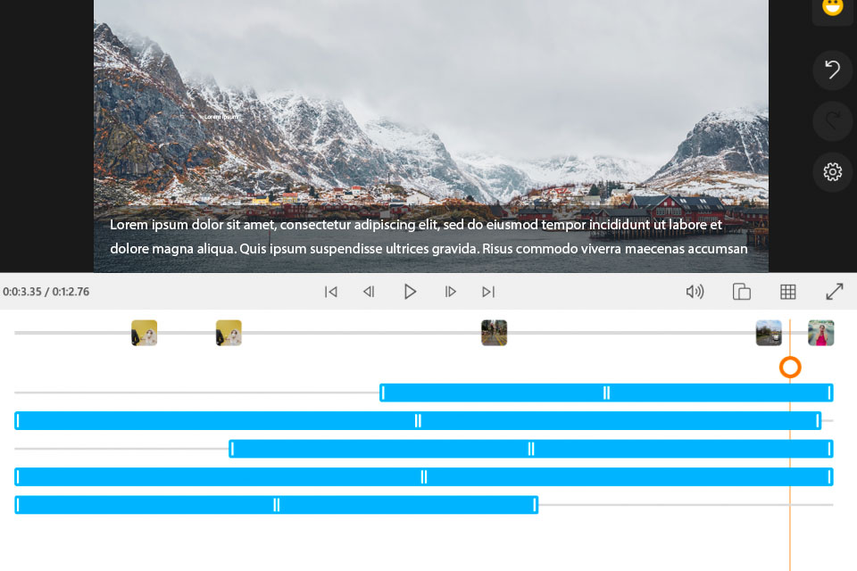 animotica interface captions