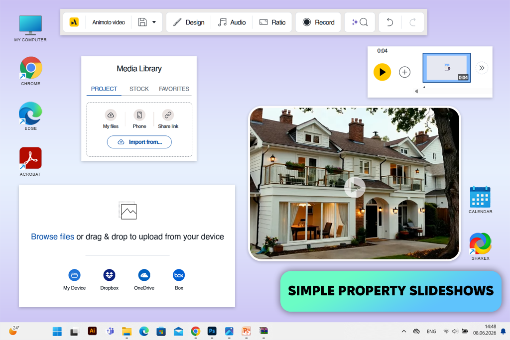animoto ai real estate video generator